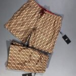 Fendi Motif Swim Short - Brown