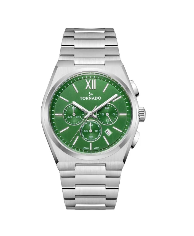 Tornado Aurora Nova Men's Multi-Function Green Dial Watch - AT9002