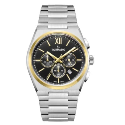 Tornado Aurora Nova Men's Multi-Function Black Dial Watch - AT9001