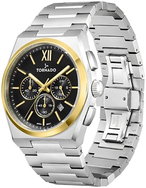 Tornado Aurora Nova Men's Multi-Function Black Dial Watch - AT9001 - Image 2