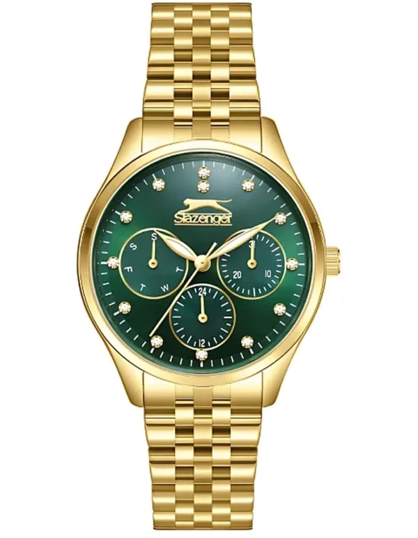 SLAZENGER Women Multi Function Dark Green Dial Watch