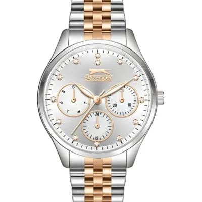 SLAZENGER Women Multi Function Silver Dial Watch