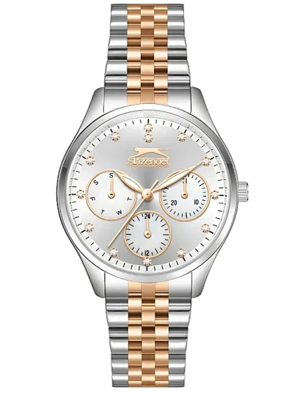 SLAZENGER Women Multi Function Silver Dial Watch