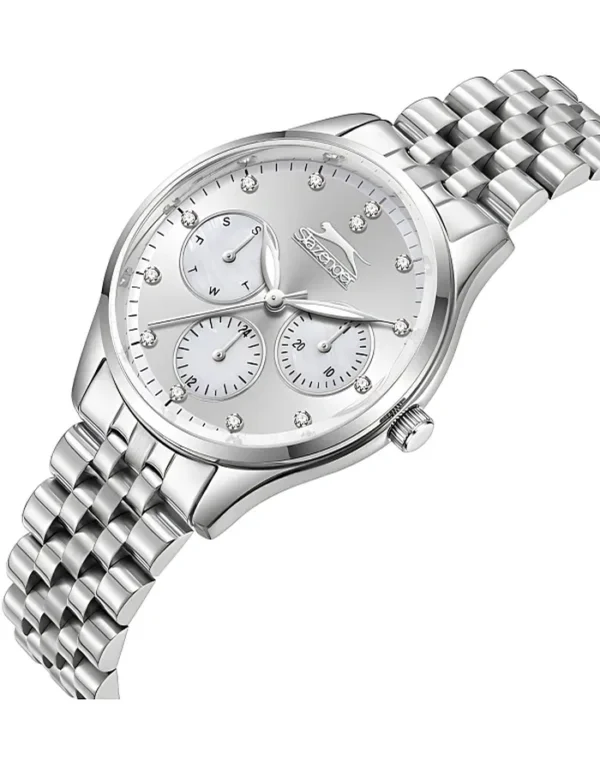 SLAZENGER Women Multi Function Silver Dial Watch - Image 2