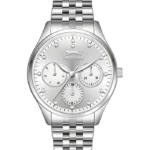 SLAZENGER Women Multi Function Silver Dial Watch