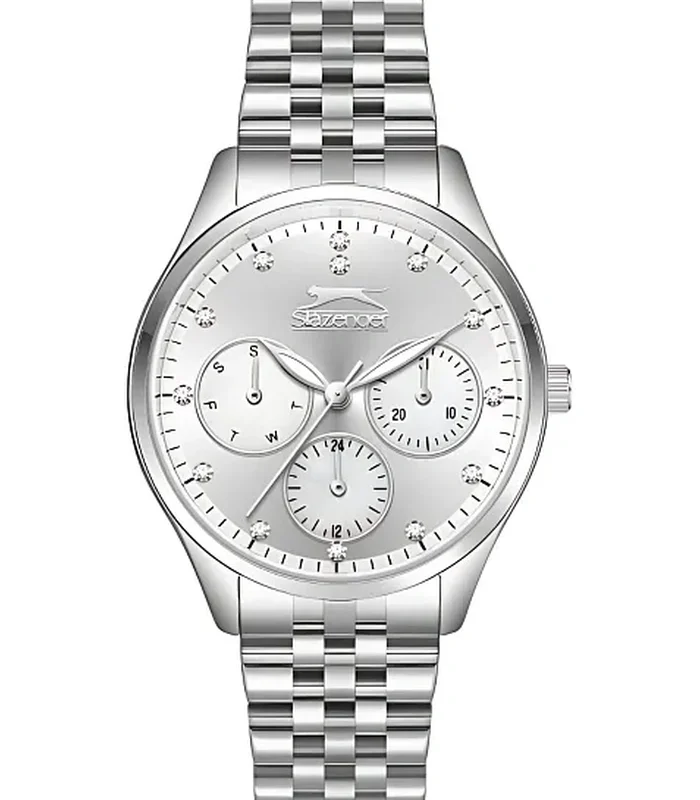 SLAZENGER Women Multi Function Silver Dial Watch