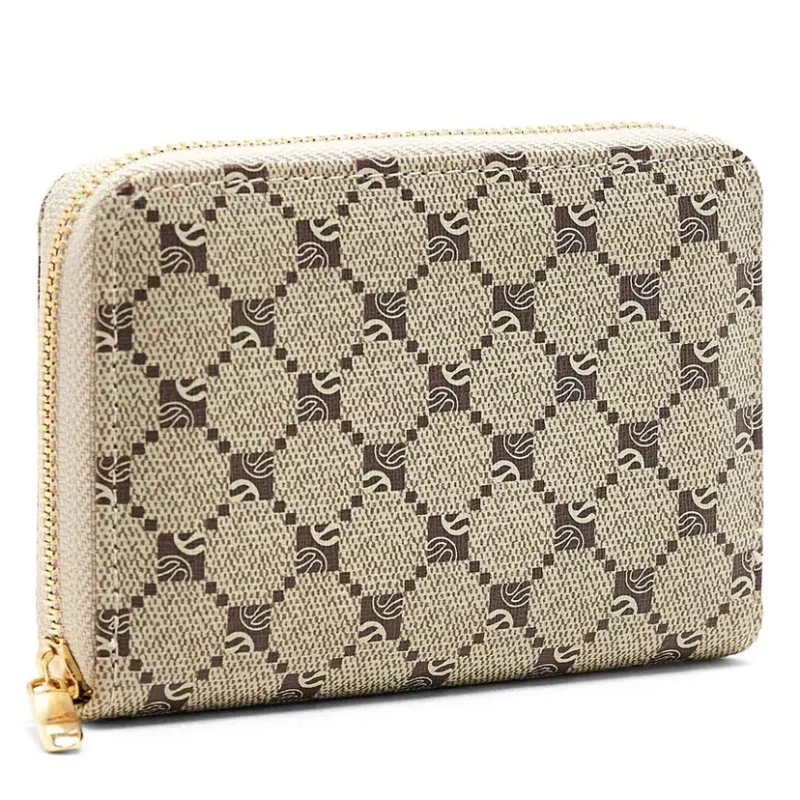 Patterned Zipper Wallet