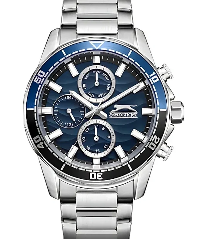 SLAZENGER Men Multi Function Blue Dial Watch - CS550