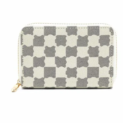 Classy Patterned Zipper Wallet - C115