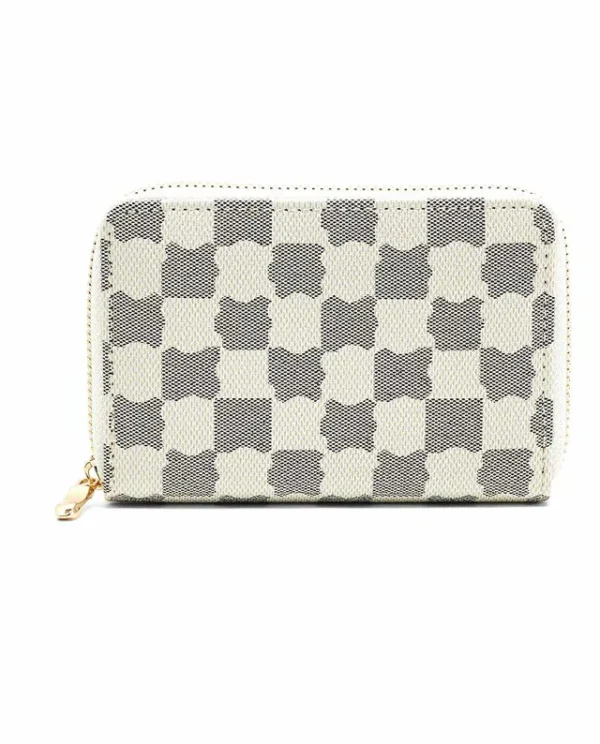 Classy Patterned Zipper Wallet - C115