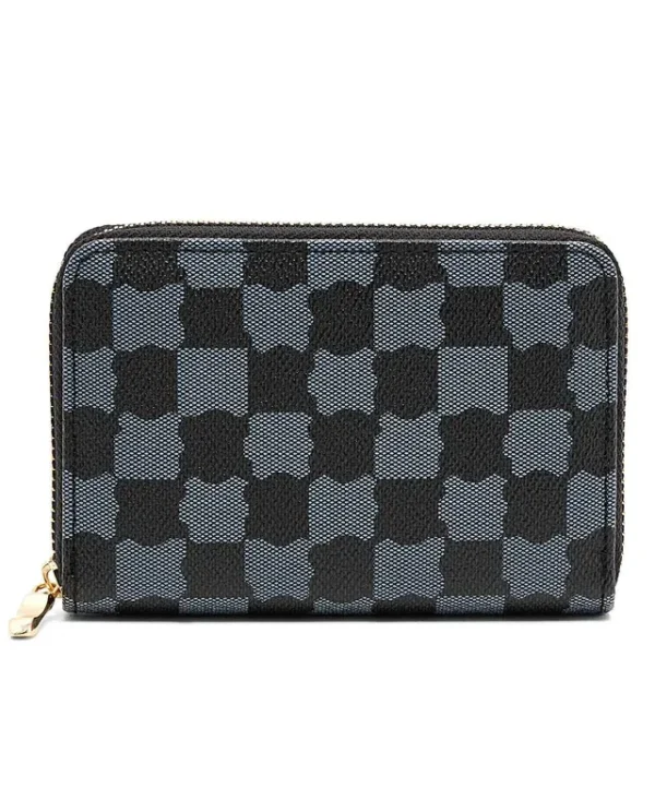 Elegant Patterned Zipper Wallet - F115 - Image 2