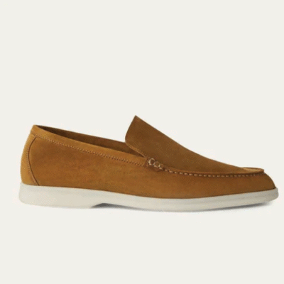 Tan Suede Loafers