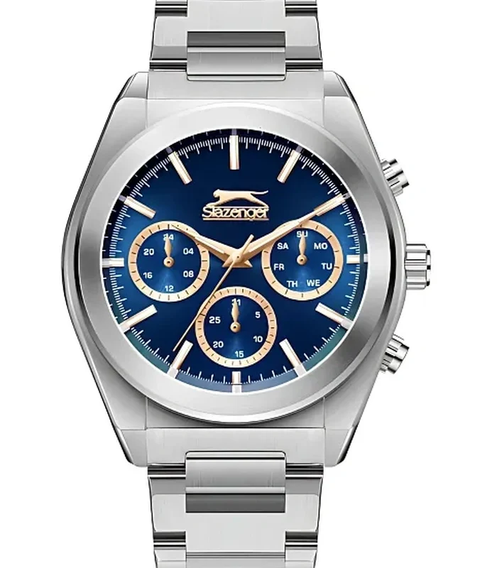 SLAZENGER Men Multi Function Blue Dial Watch
