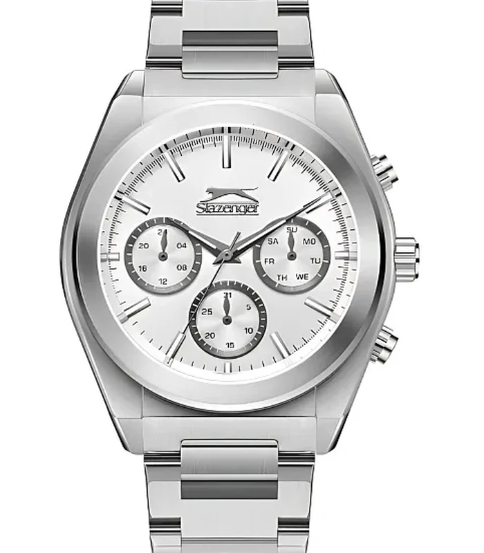 SLAZENGER Men Multi Function Silver Dial Watch - FS550