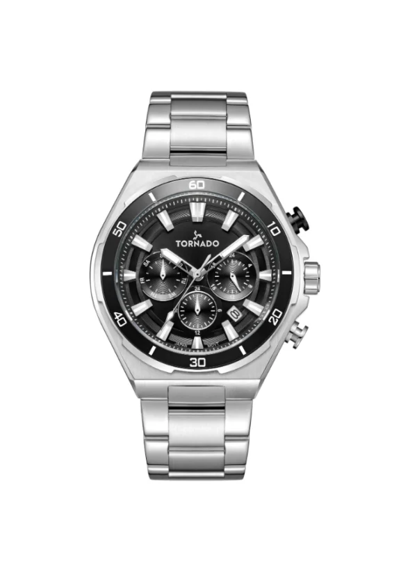 Tornado Stellar X Men's Multi Function Black Dial Watch - FT9001