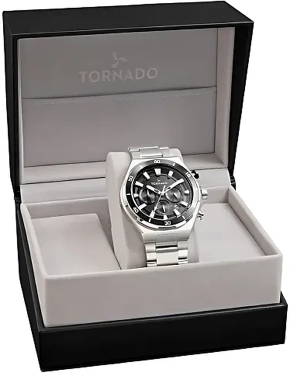 Tornado Stellar X Men's Multi Function Black Dial Watch - FT9001 - Image 4