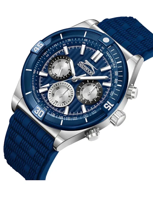 SLAZENGER Men Multi Function Dark Blue Dial Watch - GS550 - Image 3