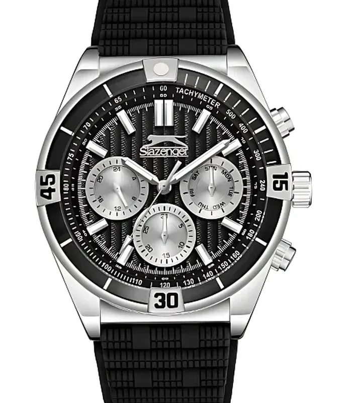 SLAZENGER Men Multi Function Black Dial Watch - GS550