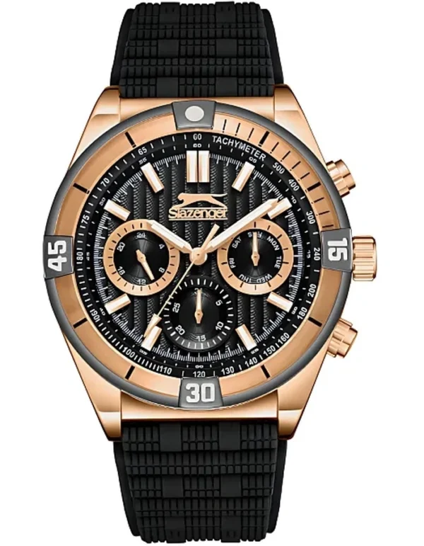 SLAZENGER Men Multi Function Gold Dial Watch - GS550