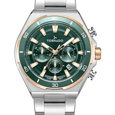 Tornado Stellar X Men's Multi Function Green Dial Watch - GT9001