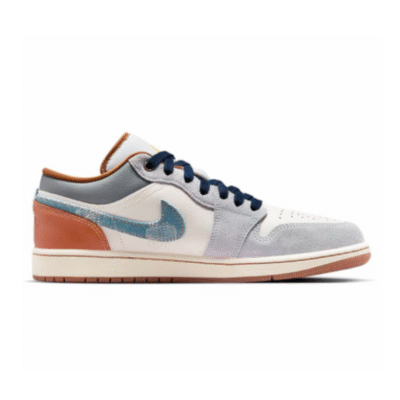 Air AJ 1 Low Phantom Amber Brown Star Blue Denim