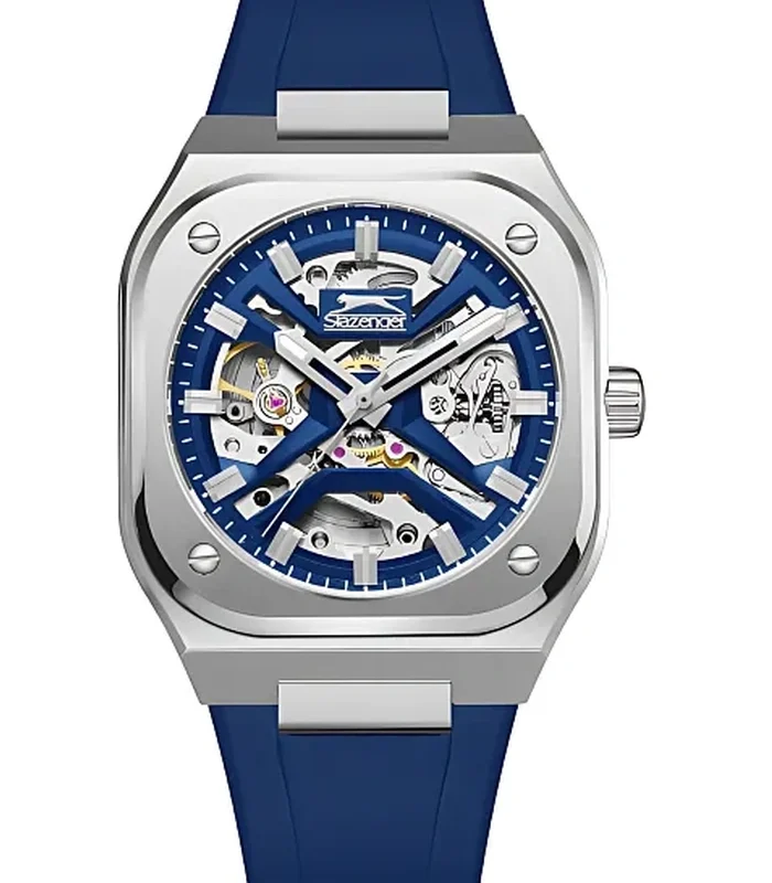 SLAZENGER Men Automatic Dark Blue Dial Watch - OS8001