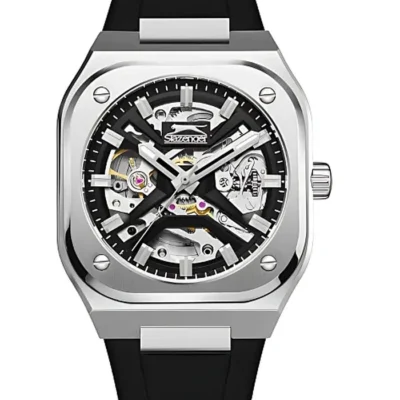 SLAZENGER Men Automatic Black Dial Watch - S8002