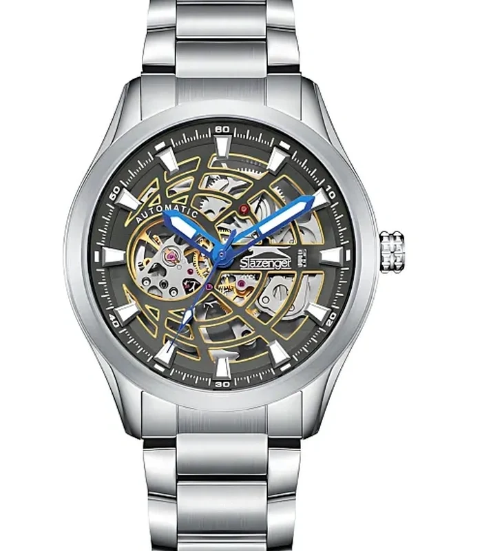 SLAZENGER Men Automatic Black Dial Watch - RS8002