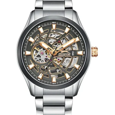 SLAZENGER Men Automatic Black Dial Watch - RS800