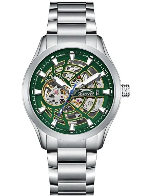 SLAZENGER Men Automatic Dark Green Dial - RS8003