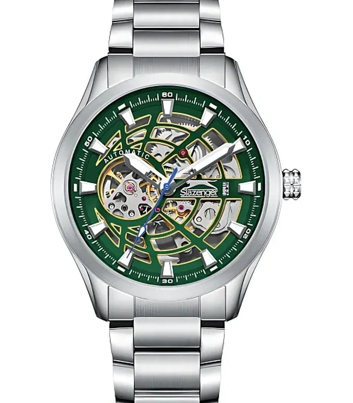 SLAZENGER Men Automatic Dark Green Dial - RS8003