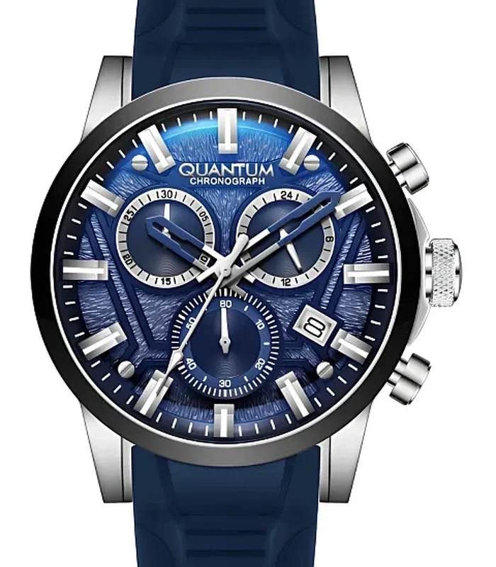 QUANTUM Men Chronograph Blue Dial Watch - WQ8001