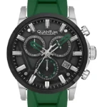 QUANTUM Men Chronograph All Green Gun Dial Watch - XQ800