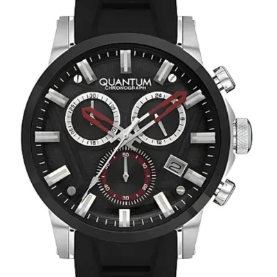 QUANTUM Men Chronograph All Black Dial Watch - YQ800