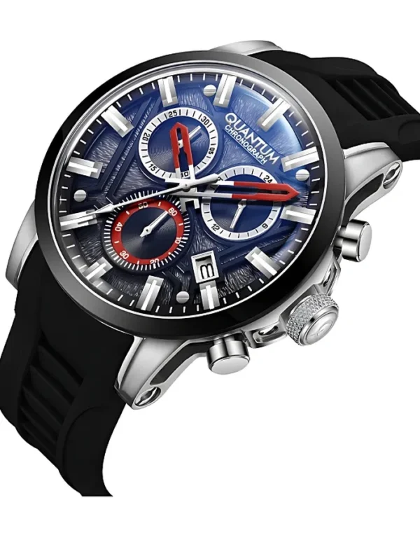 QUANTUM Men Chronograph Black Dial Watch - YQ800 - Image 2