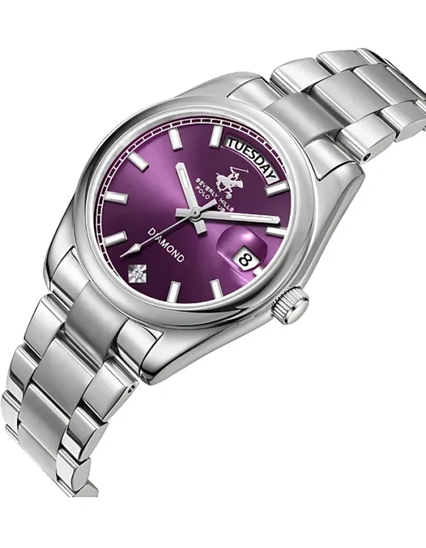 BEVERLY HILLS POLO CLUB Women Analog Purple Dial Watch - Image 3