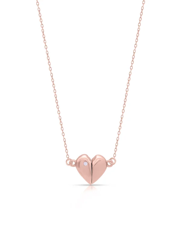 Rose Gold Magnetic Heart Chain - Image 5