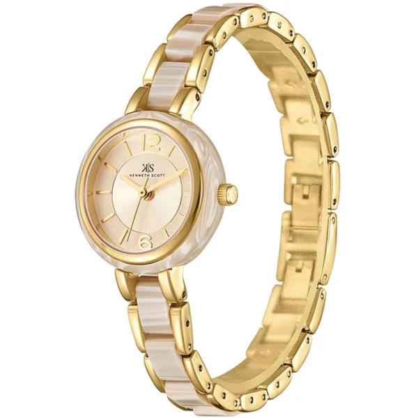 Kenneth Scott Women's Gold Dial Analog Watch - Image 2