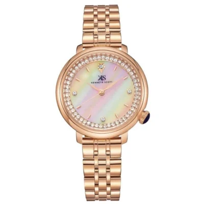 Kenneth Scott Women's Mop Dial Analog Watch