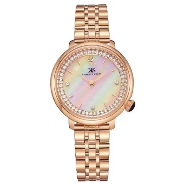 Kenneth Scott Women's Mop Dial Analog Watch