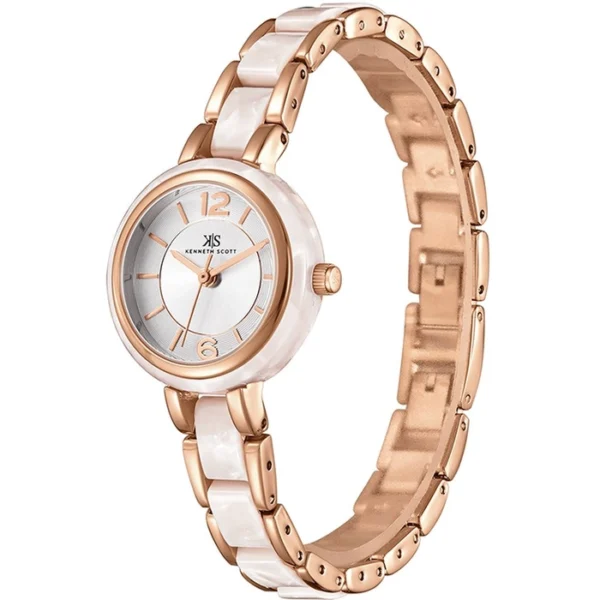 Kenneth Scott Women's Rose Gold Dial Analog Watch - Image 3