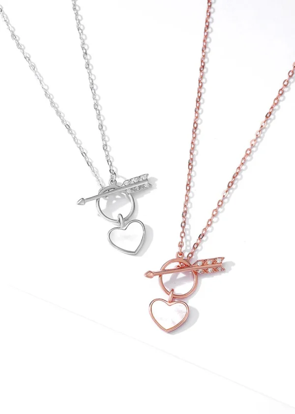 Eternal Love: Heart & Arrow Rose Gold Charm Chain - Image 6