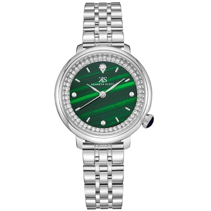 Kenneth Scott Women's Green Dial Analog Watch