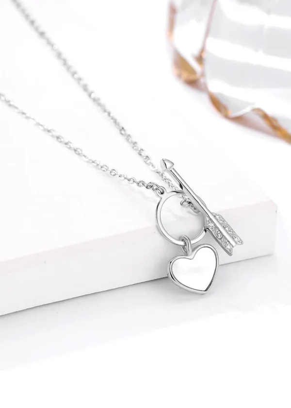 Eternal Love: Heart & Arrow Silver Charm Chain - Image 4