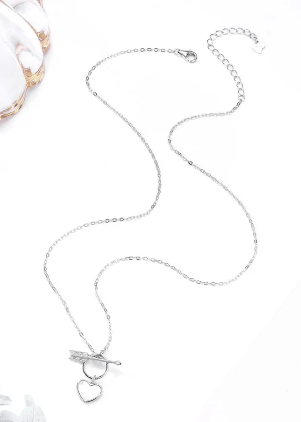 Eternal Love: Heart & Arrow Silver Charm Chain - Image 5