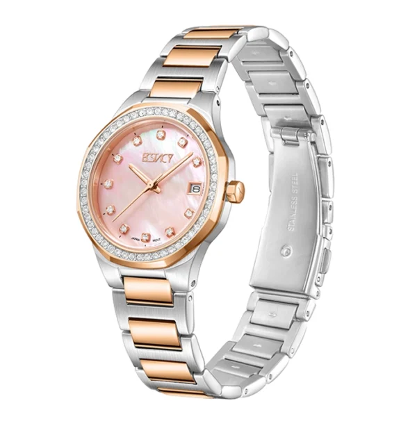 Ecstacy Women's Pink MOP Dial Analog Watch - Image 3