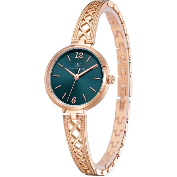 Kenneth Scott Women's Blue Dial Analog Watch - Image 2