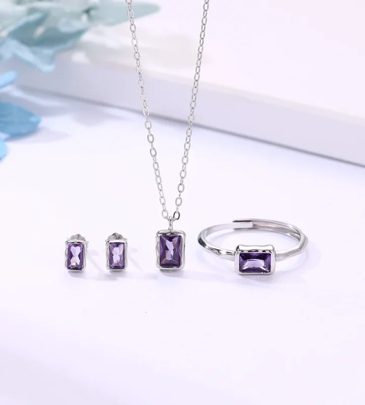 Eternal Allure Purple Jewellery Combo