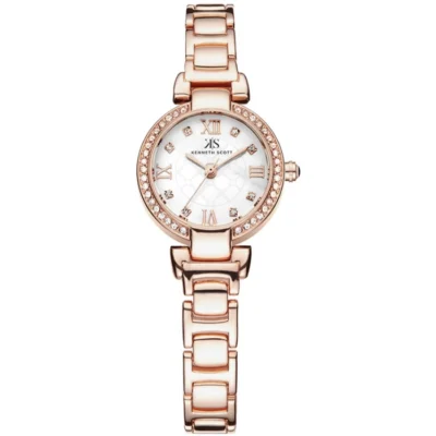 Kenneth Scott Women's Mother Of Pearl Dial Analog Watch