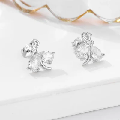 Swarovski White Stone Earrings